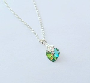 swarovski heart necklace
