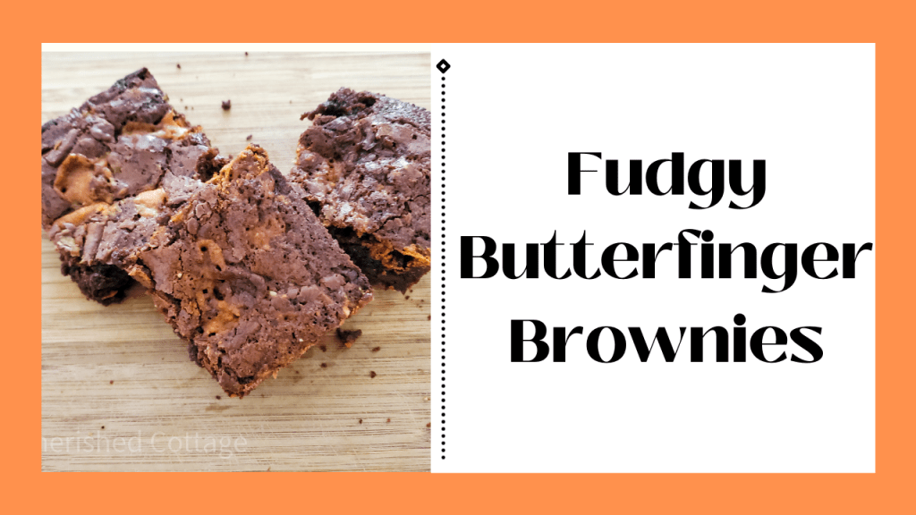 Fudgy Butterfinger Brownies